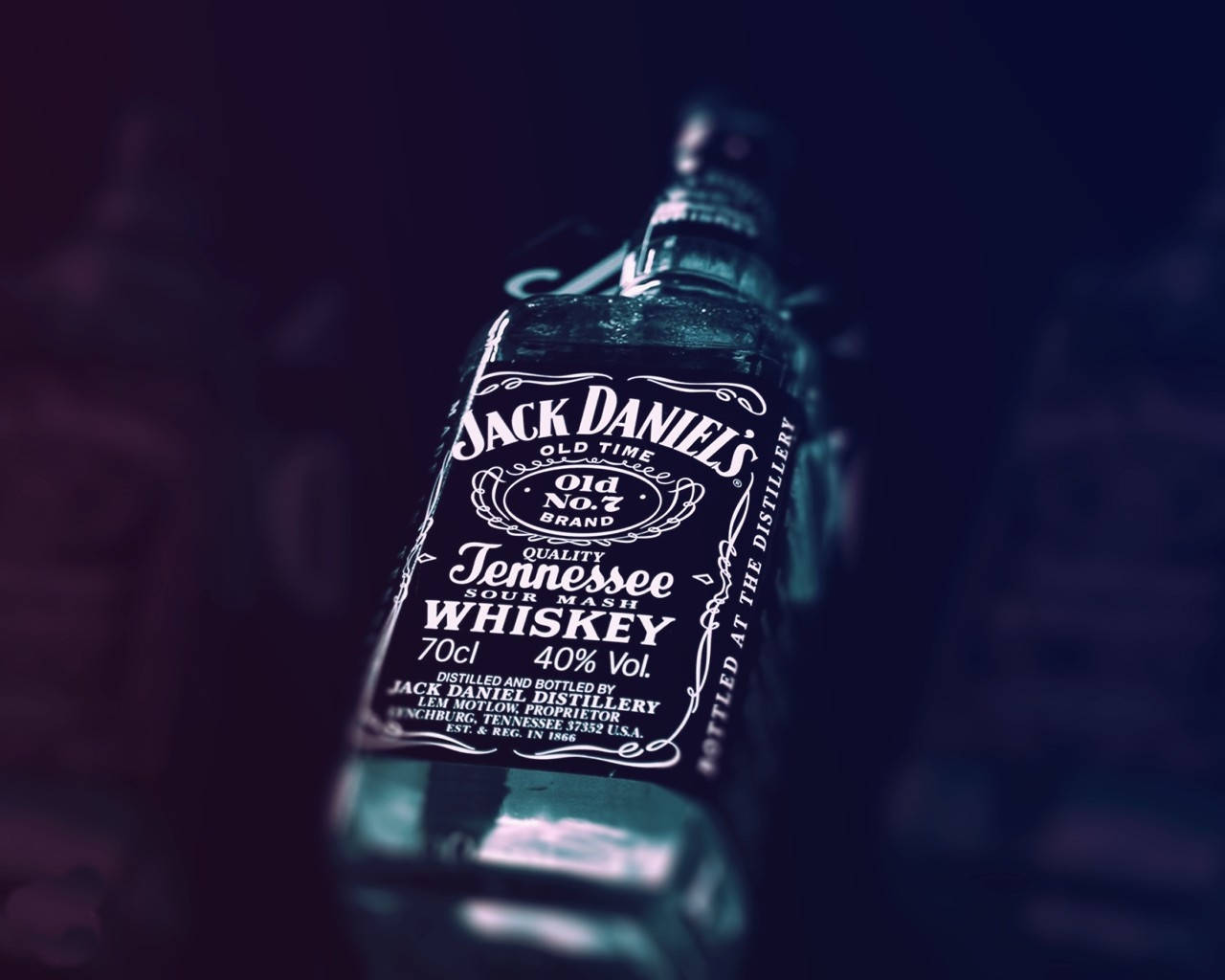 Caption: Jack Daniels Bottled Whiskey Showcase Background