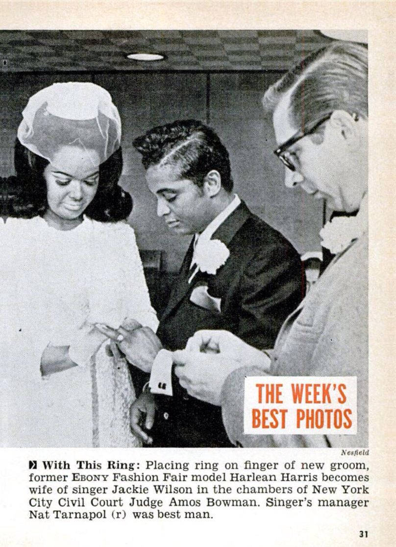 Caption: Jackie Wilson With Harlean Harris, Revered American Singer