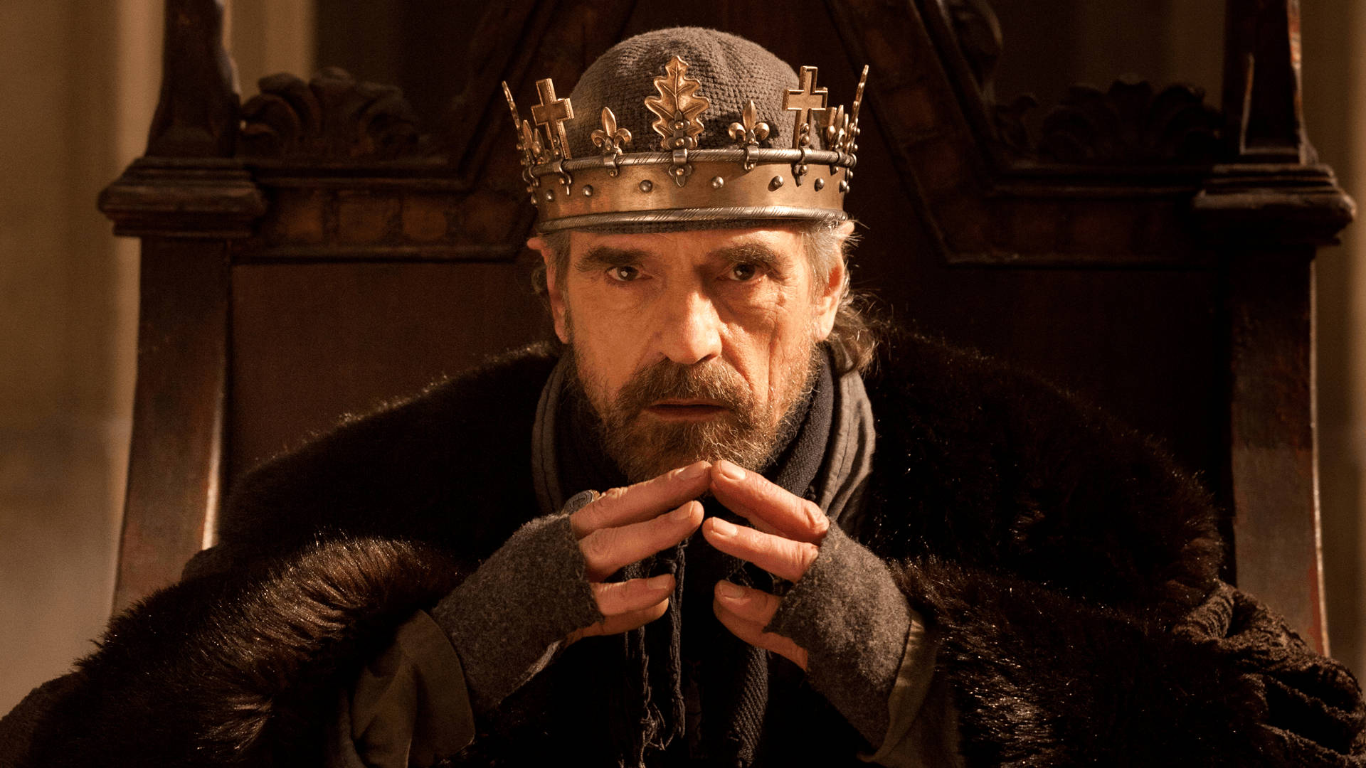 Caption: Jeremy Irons In The Hollow Crown Series Background