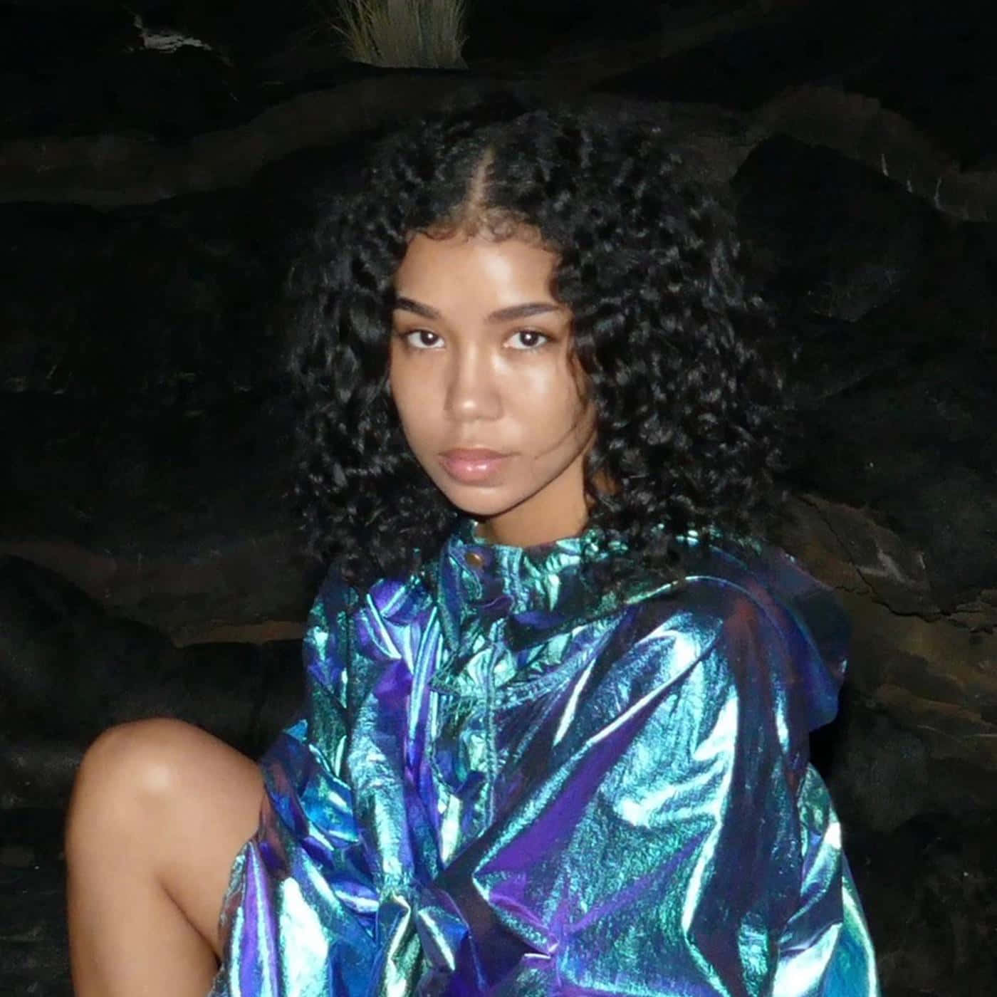 Caption: Jhene Aiko In A Stunning Photoshoot Background