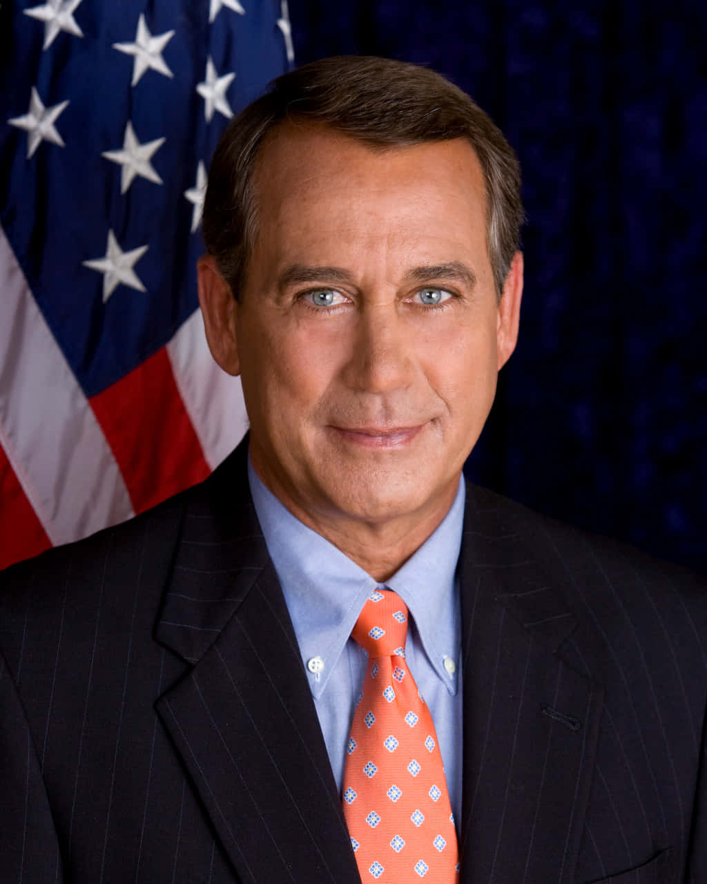 Caption: John Boehner In A Formal Portrait Background