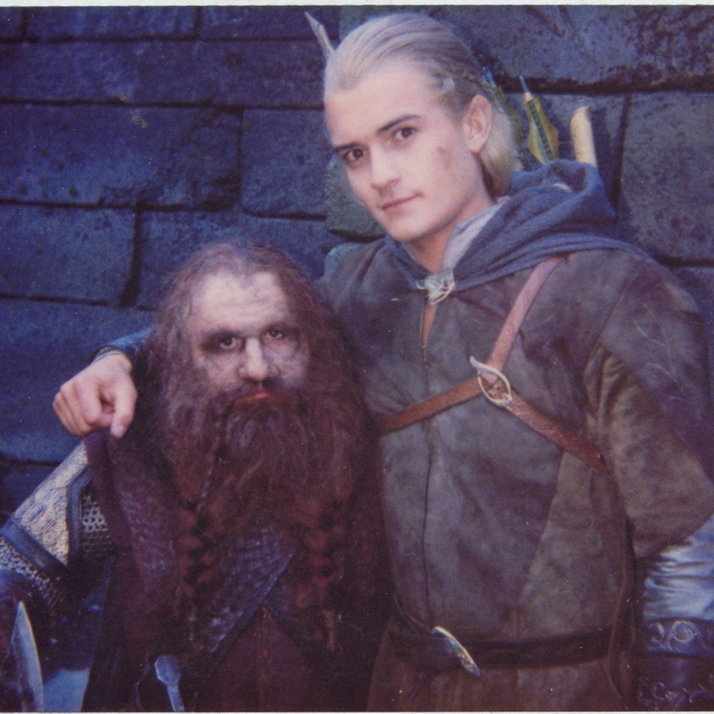 Caption: John Rhys-davies In Character As Gimli From Lord Of The Rings.