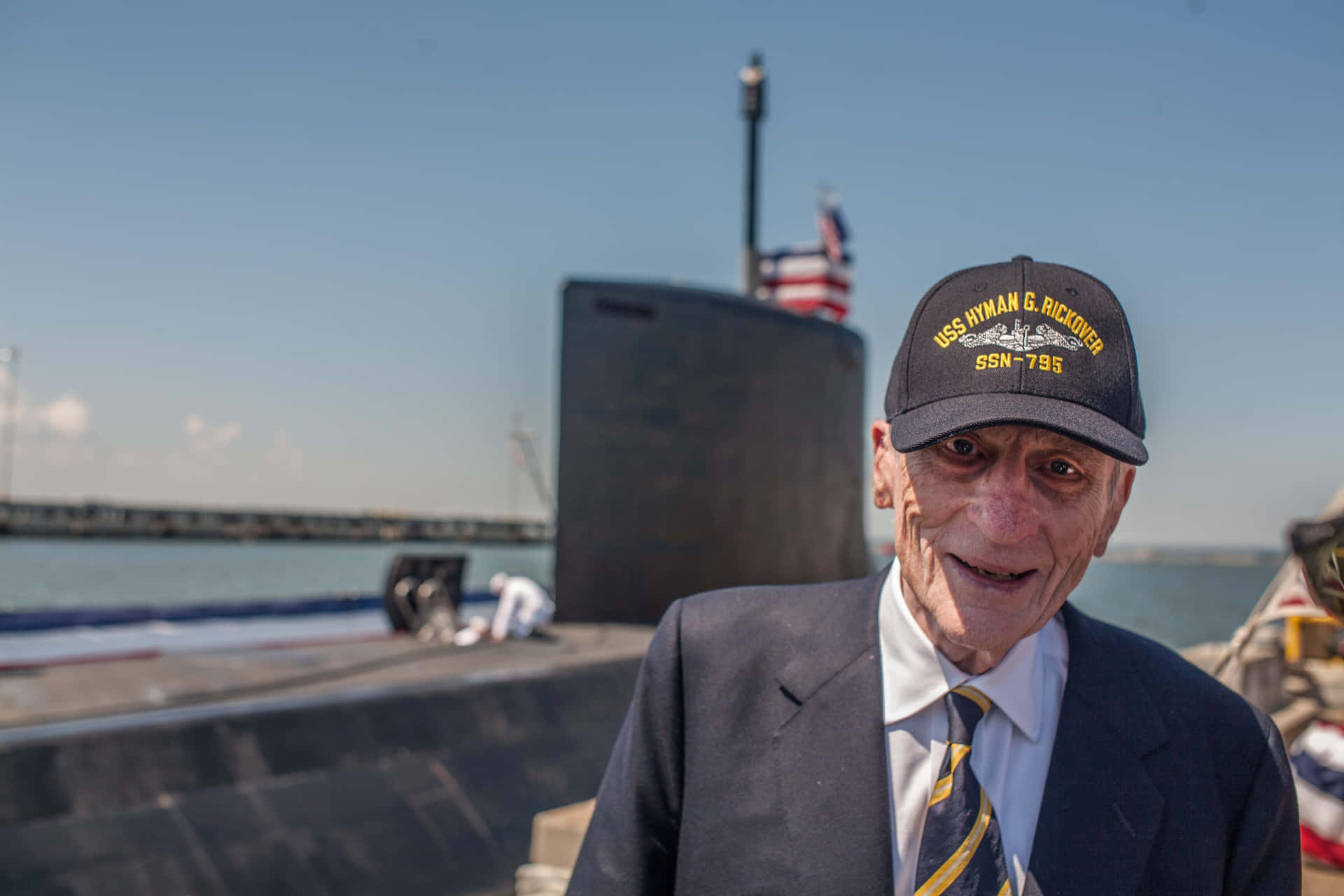 Caption: John Warner Serving In The U.s. Navy