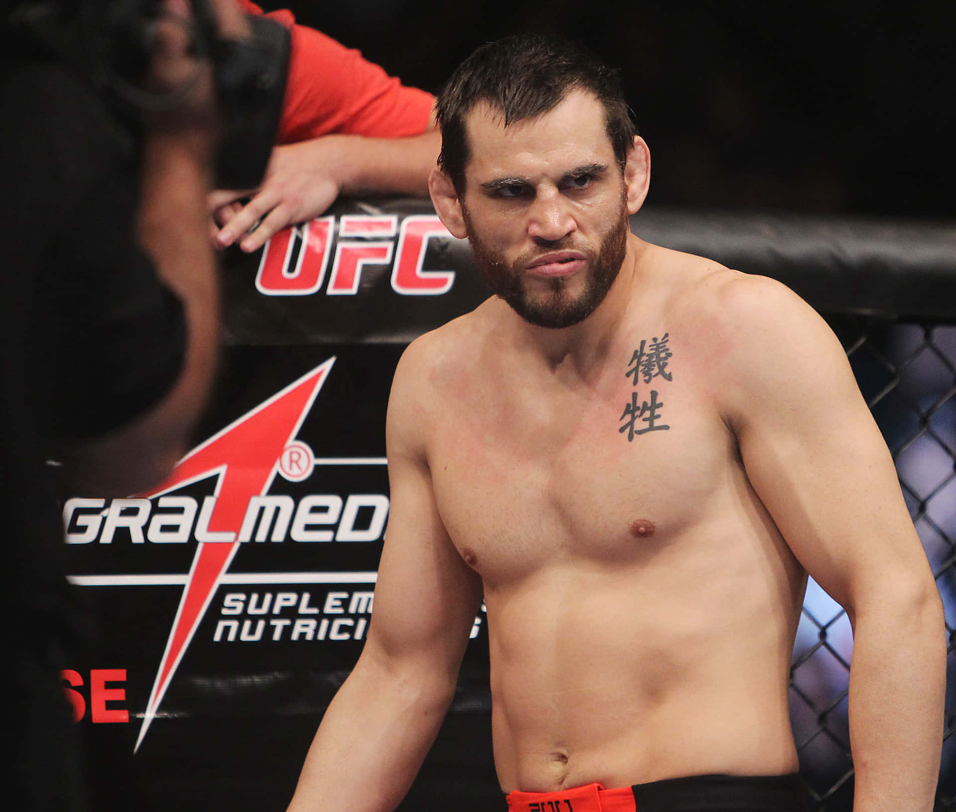 Caption: Jon Fitch's Intense Stare At Ufc 141 Event