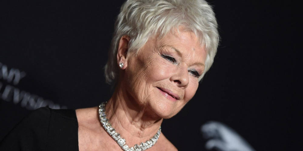 Caption: Judi Dench Elegantly Wearing A Stunning Necklace Background