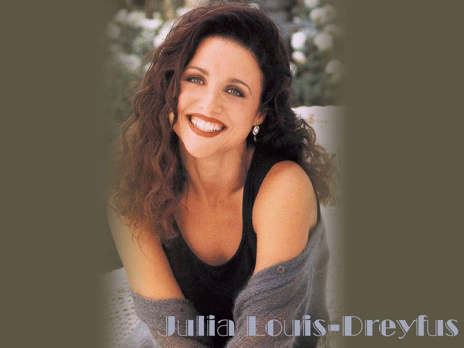 Caption: Julia Louis-dreyfus In Her Iconic Role As Elaine Benes Background