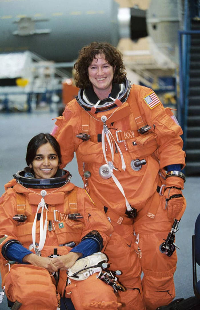 Caption: Kalpana Chawla Aboard The Space Shuttle