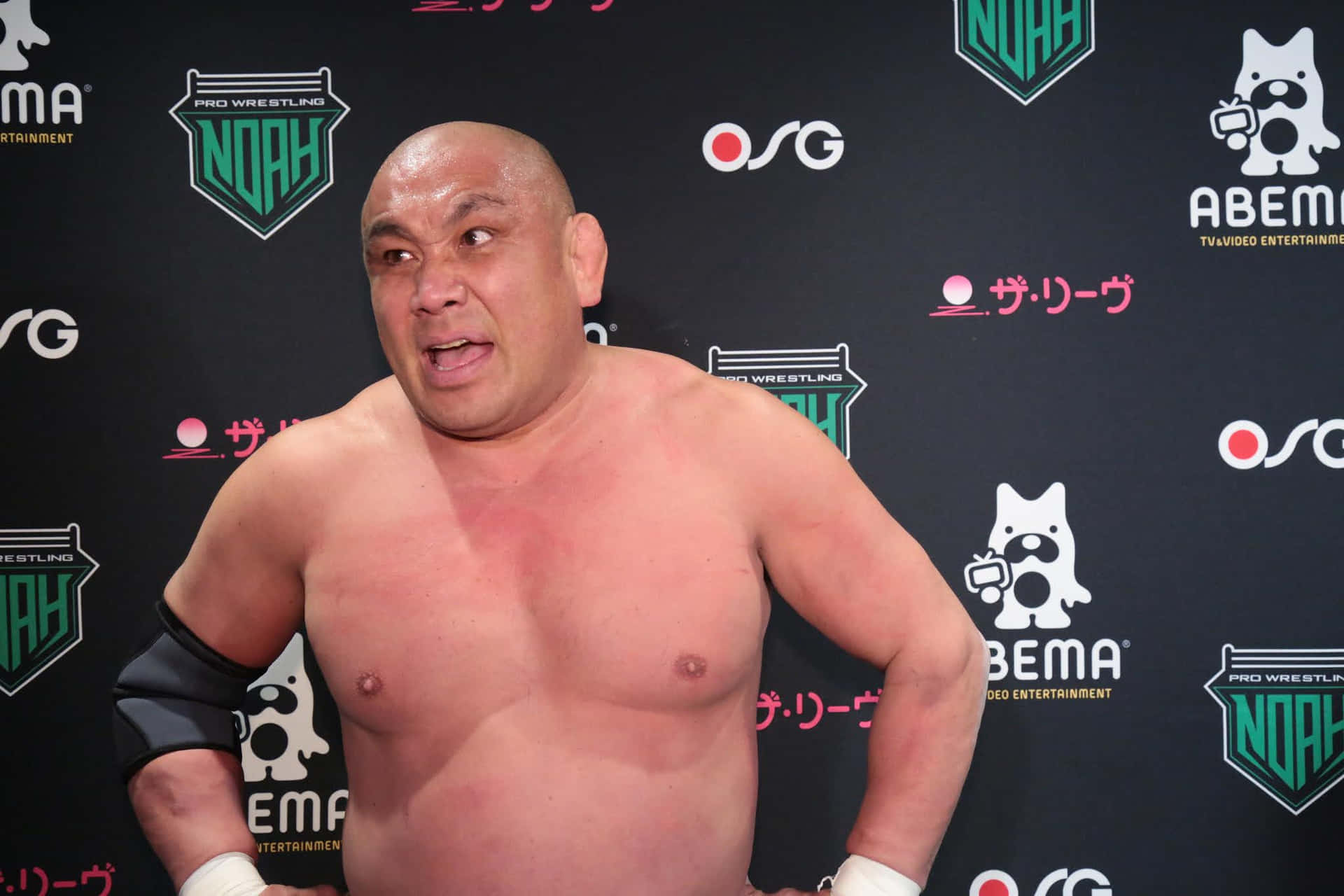 Caption: Kazuyuki Fujita - The Fearless Ironhead Background