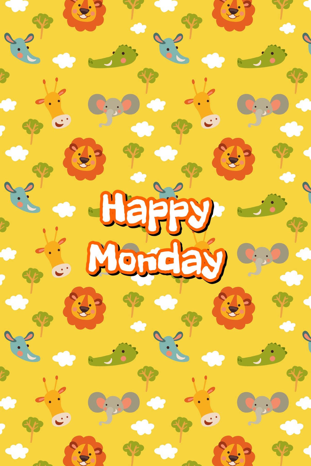 Caption: Kick-start Your Monday With Safari Vibes! Background