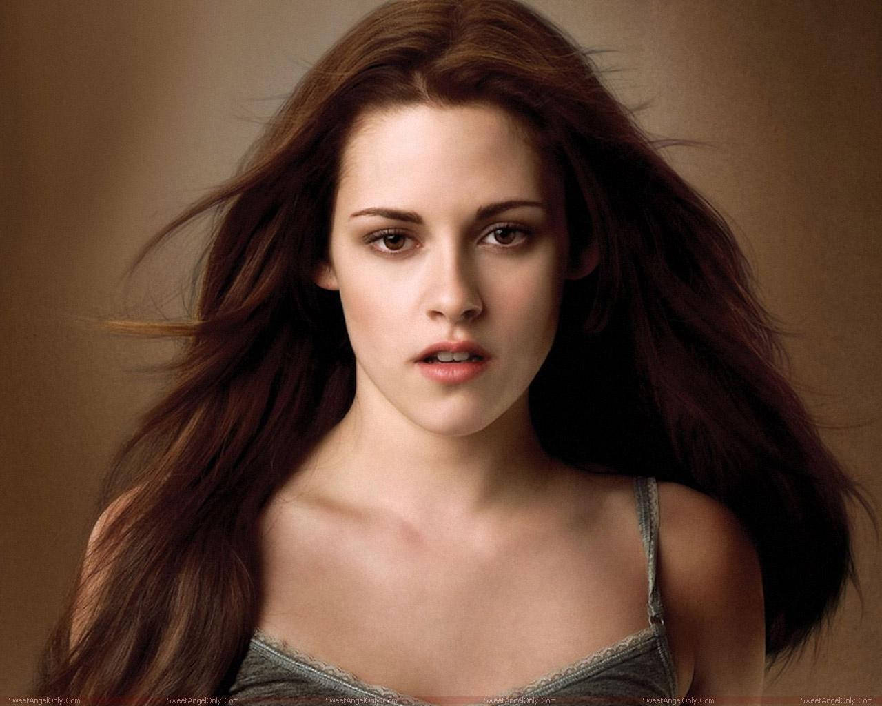 Caption: Kristen Stewart - Hollywood's Dazzling Star Background