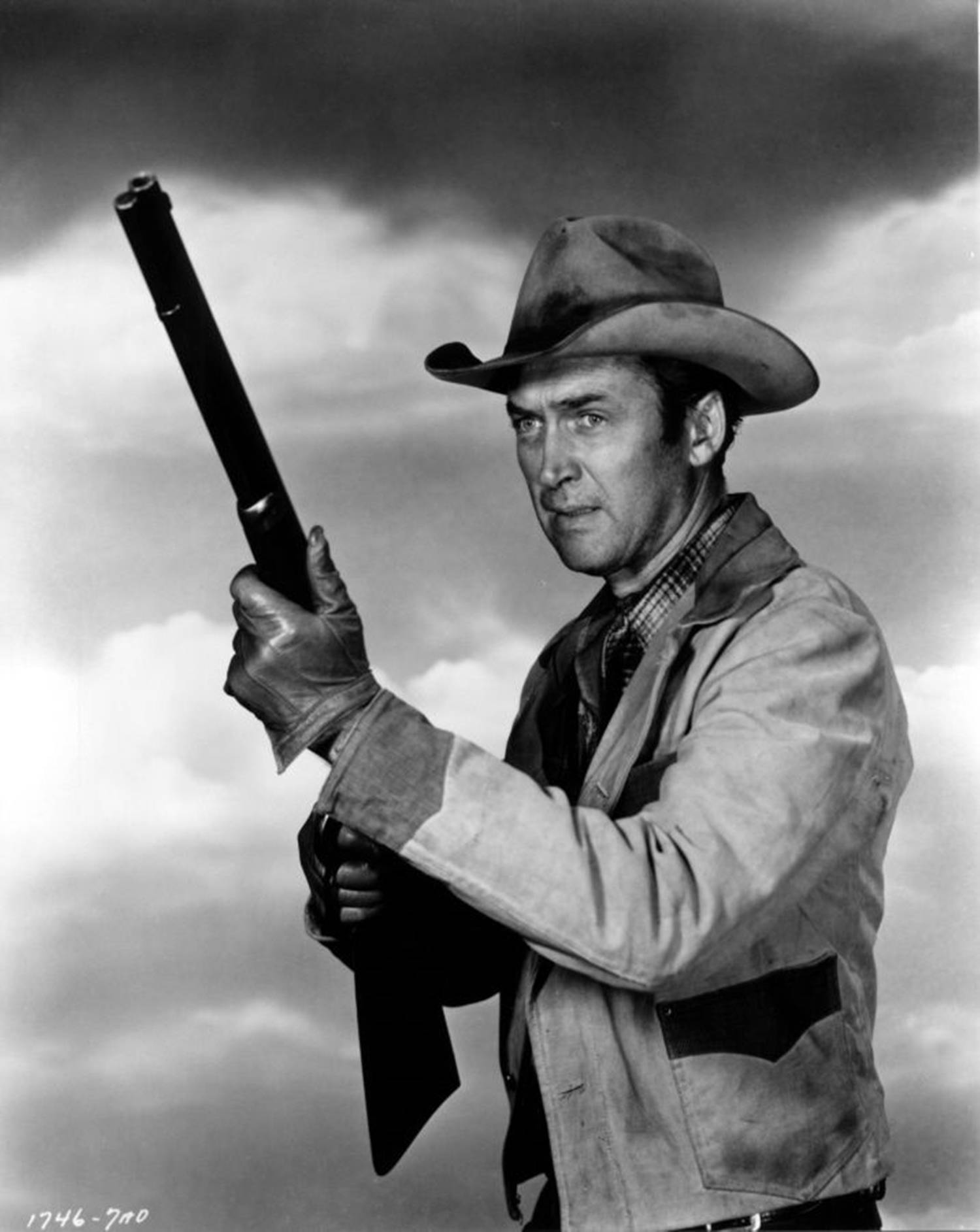 Caption: Legendary Actor James Stewart In Full Regalia Background