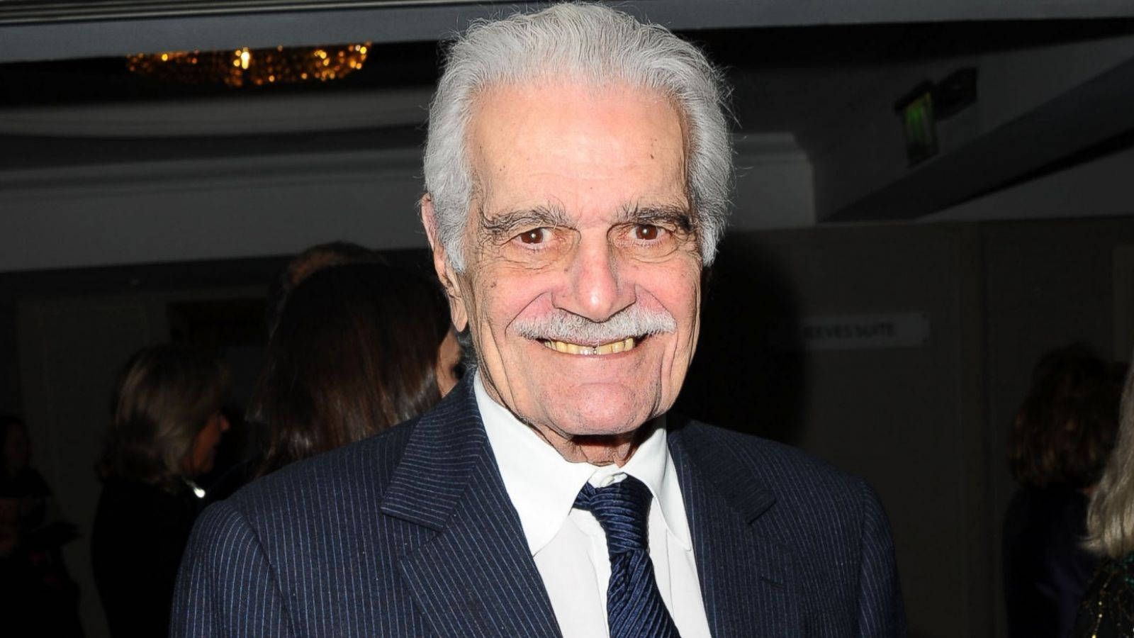 Caption: Legendary Actor Omar Sharif In Vintage Black And White