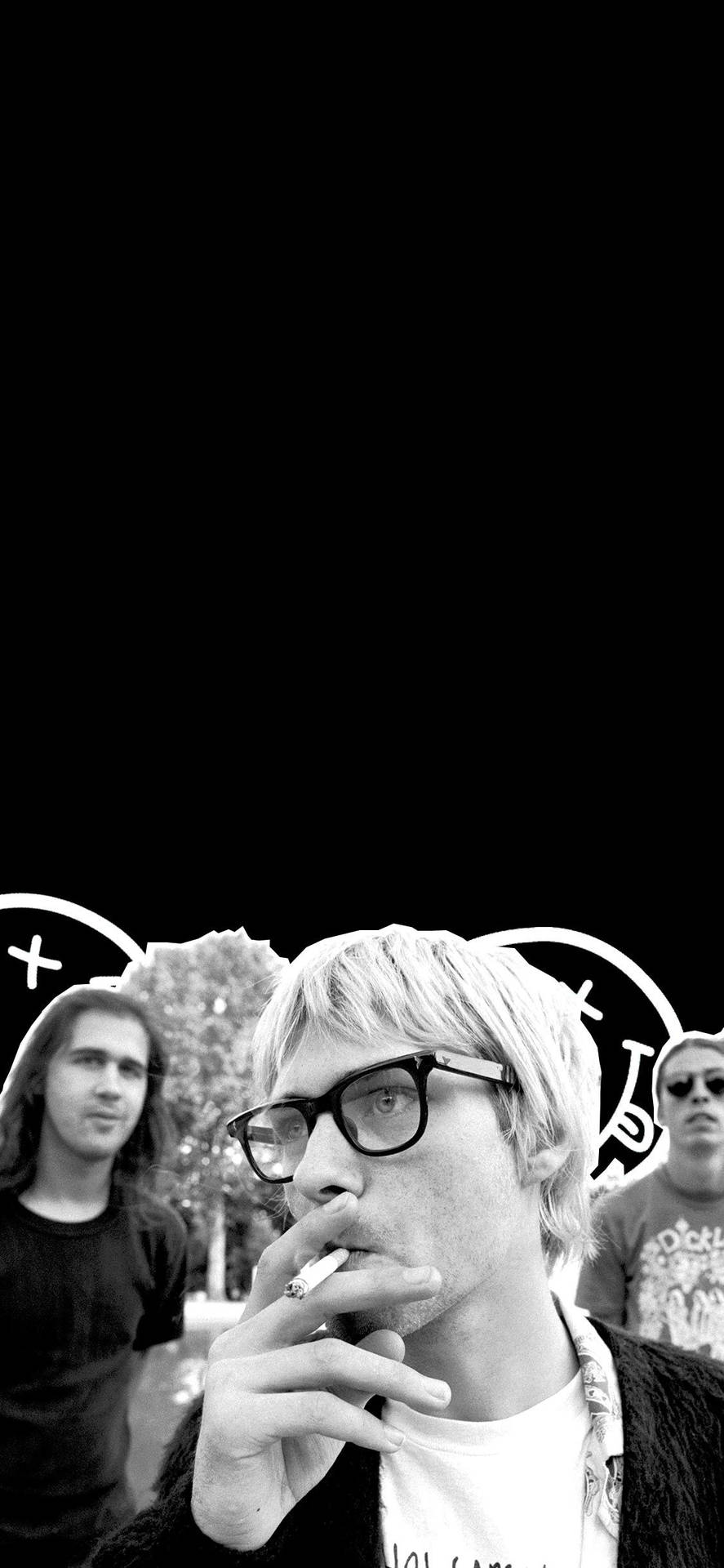 Caption: Legendary Rock Band Nirvana Background