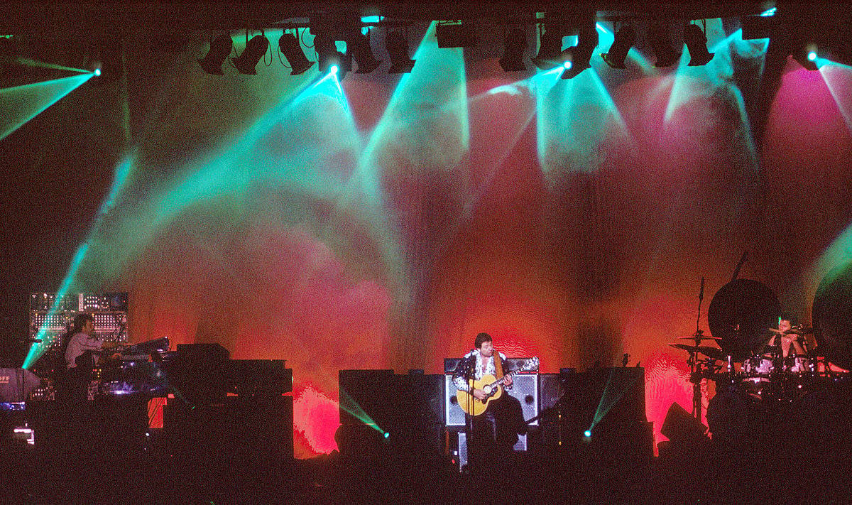 Caption: Legendary Rock Supergroup Emerson, Lake & Palmer In Concert