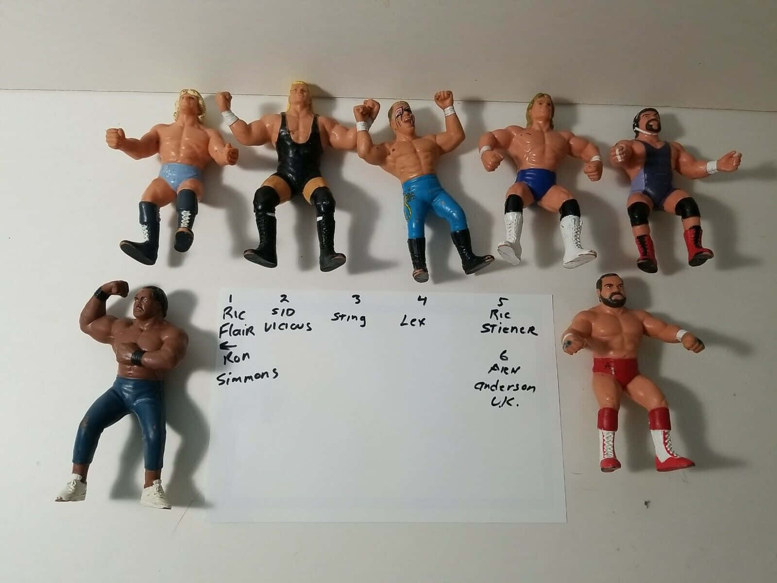 Caption: Legendary Wrestler Arn Anderson With Ringside Collectible Action Figures