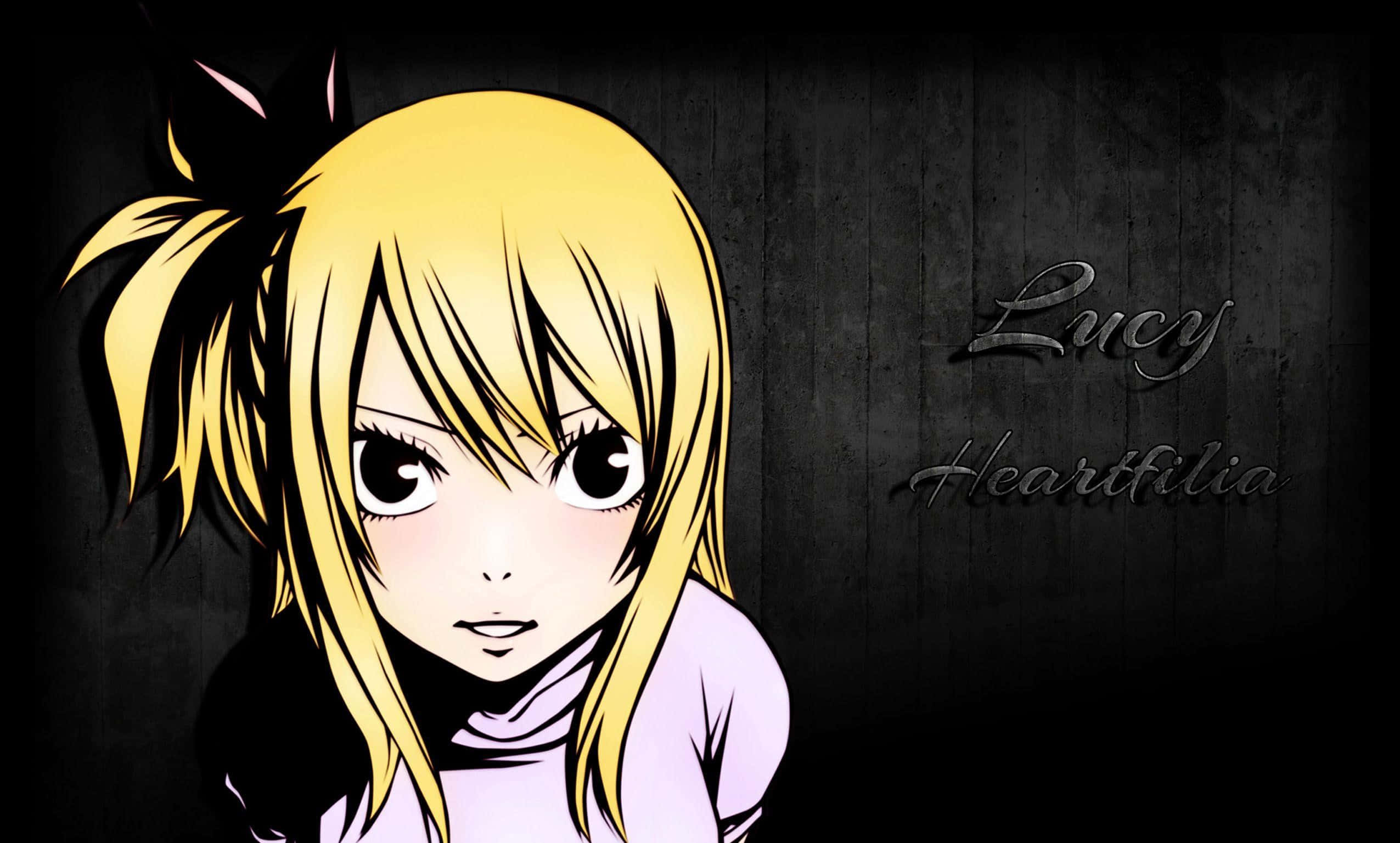 Caption: Lucy Heartfilia - Daring And Charming Fairy Tail Mage Background