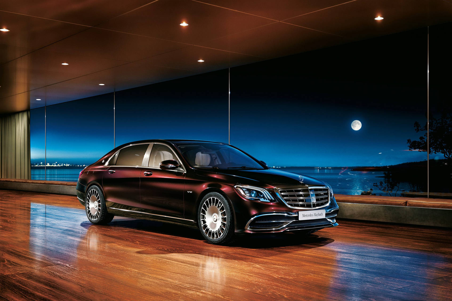 Caption: Luxurious Mercedes Benz Maybach S650 Flaunting Its Elegant Design Background