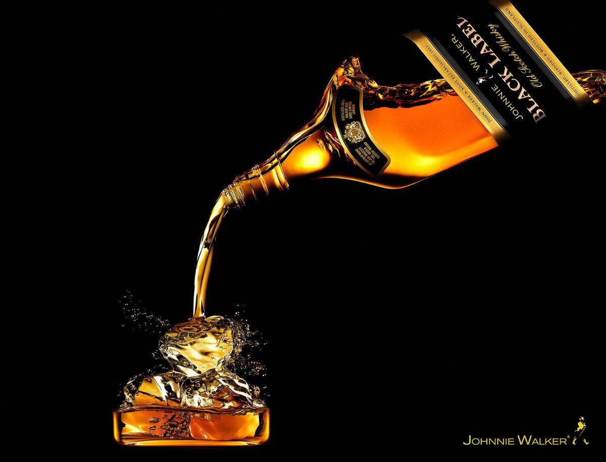 Caption: Luxurious Taste Of Johnnie Walker Scotch Background