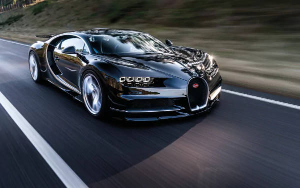 Caption: Majestic Bugatti Chiron Captured In Stunning 4k Resolution. Background