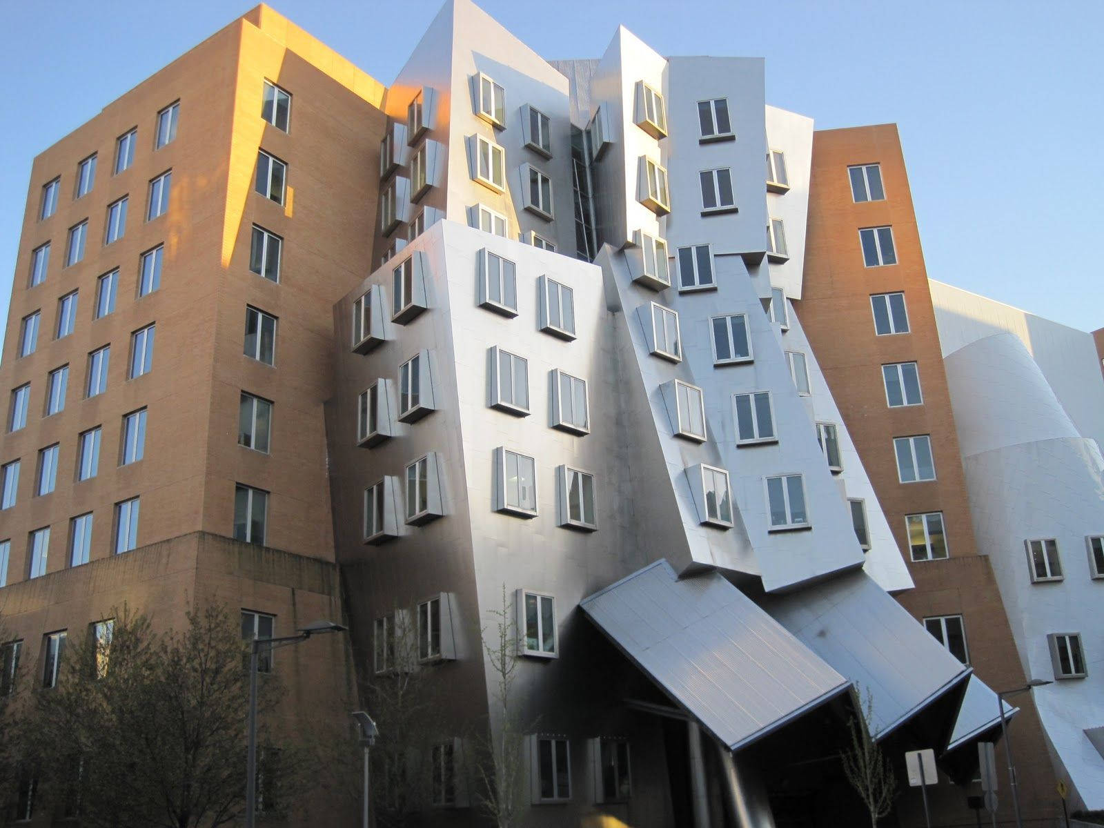 Caption: Majestic Csail Building At Mit Background