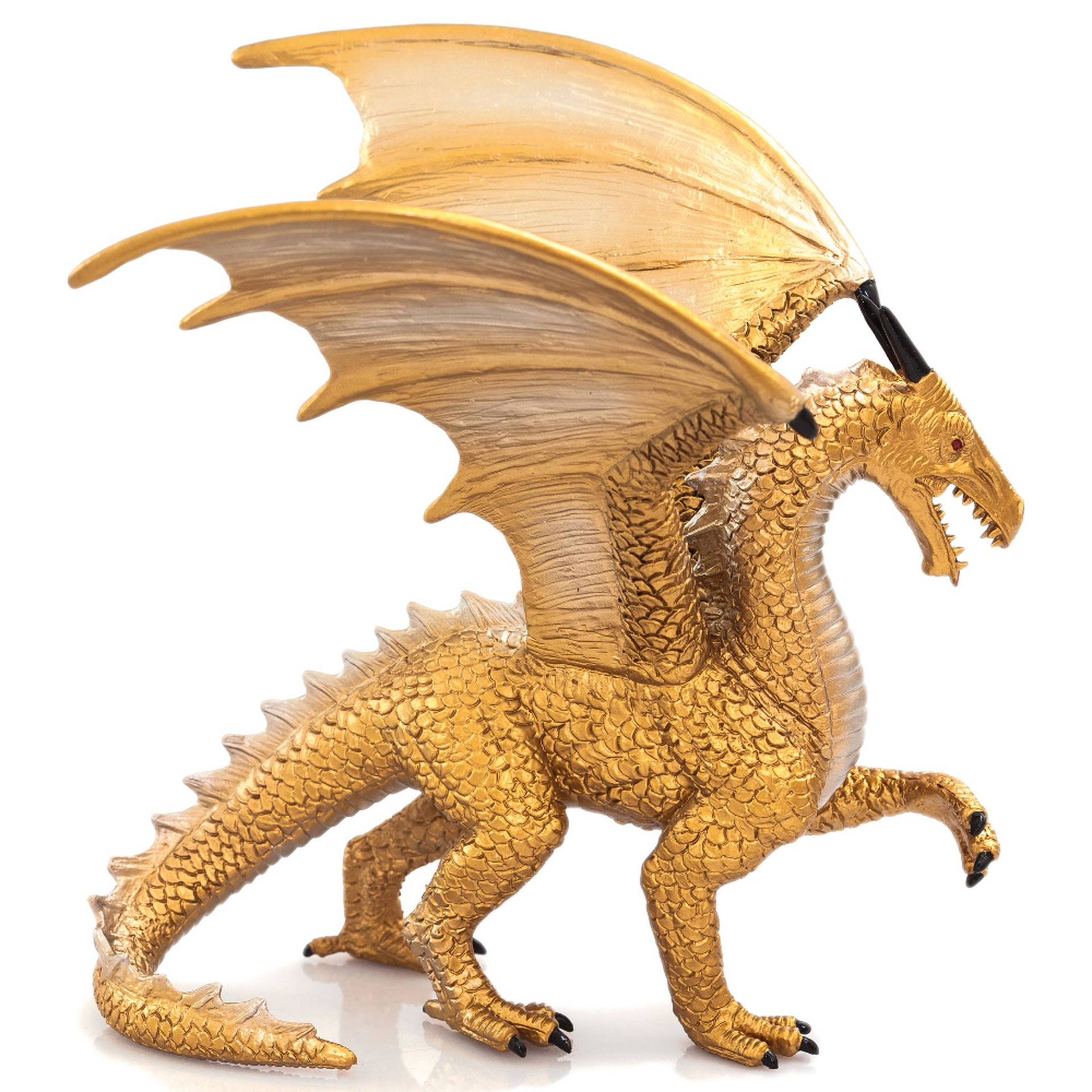 Caption: Majestic Gold Dragon