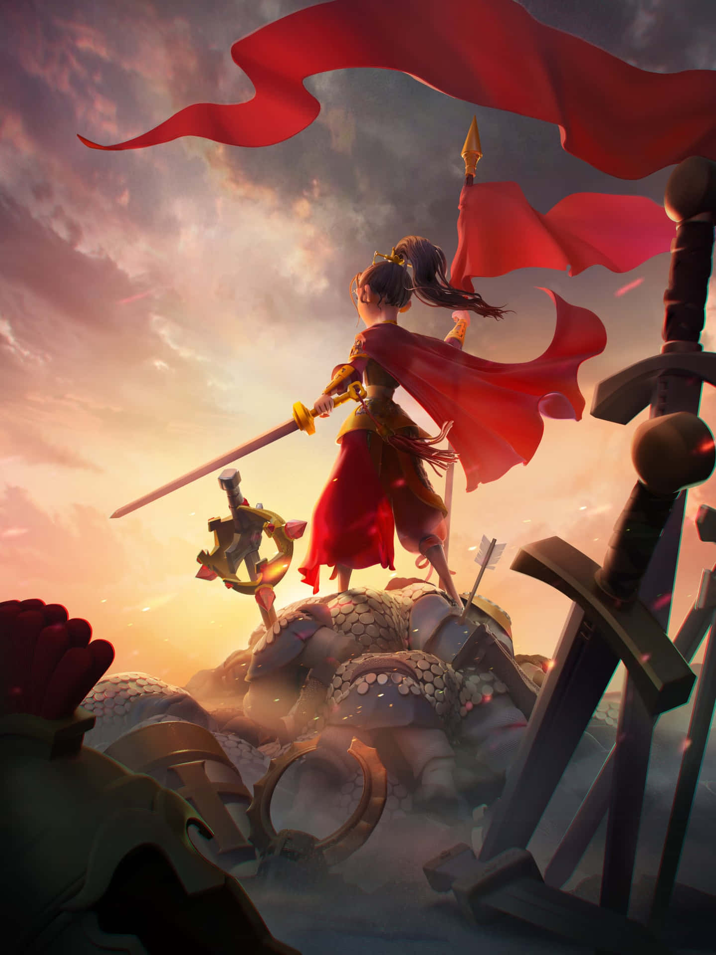 Caption: Majestic Kingdom Castle Background