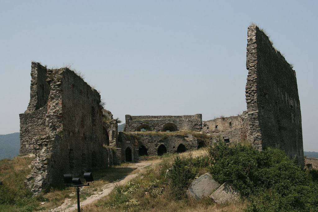 Caption: Majestic Ruins Of Deva Fortress In Romania