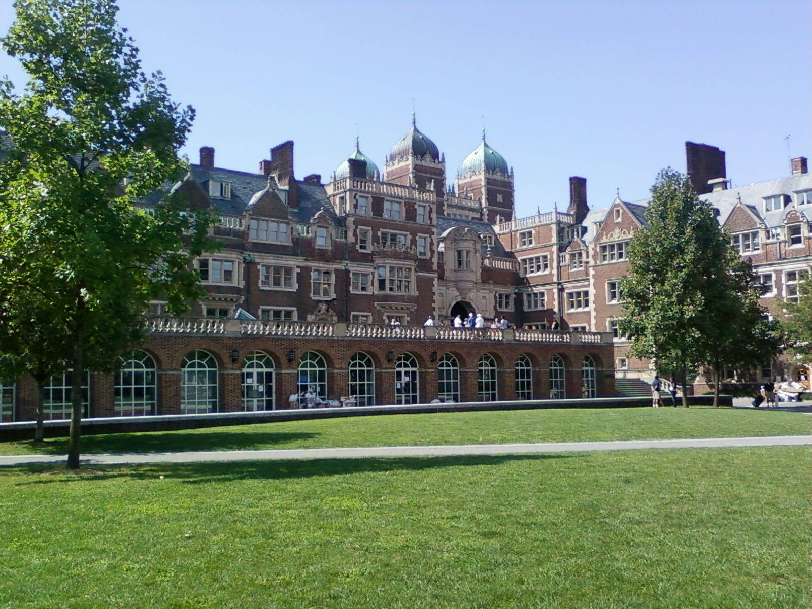 Caption: Majestic Scenery Of University Of Pennsylvania Dormitories Background