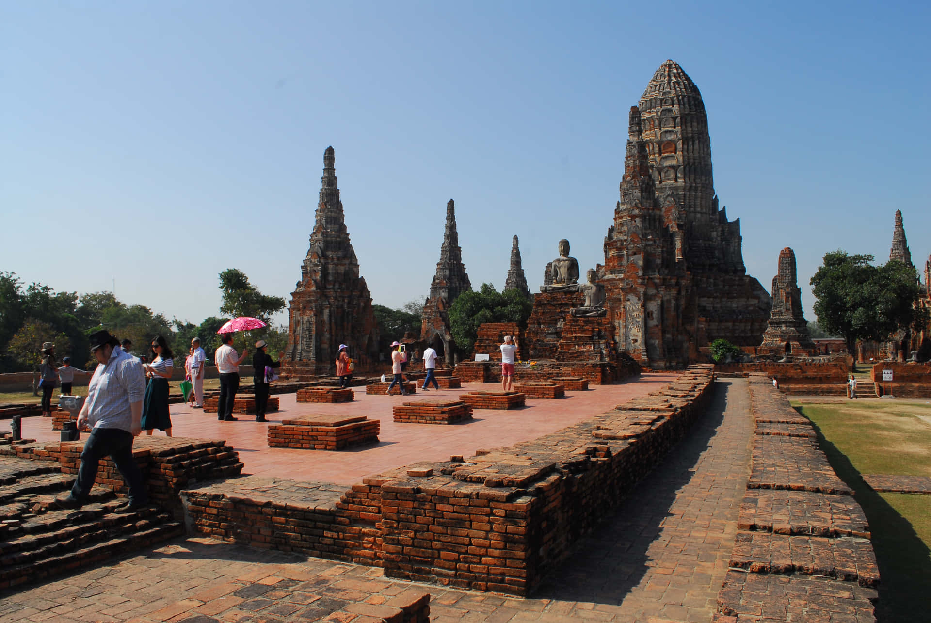 Caption: Majestic Sunset Over Ayutthaya Historical Park