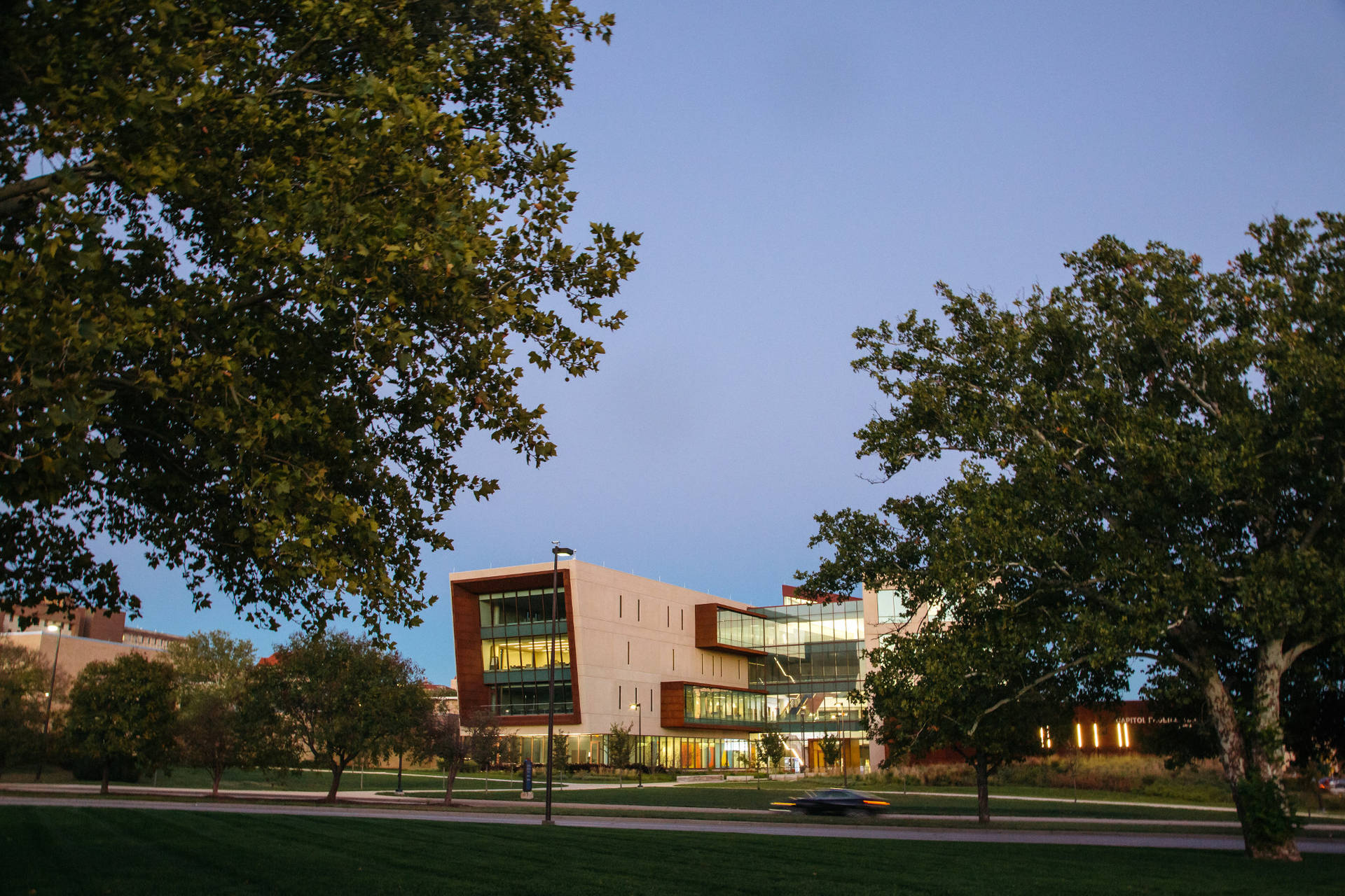 Caption: Majestic View Of Capitol Federal Hall At The University Of Kansas