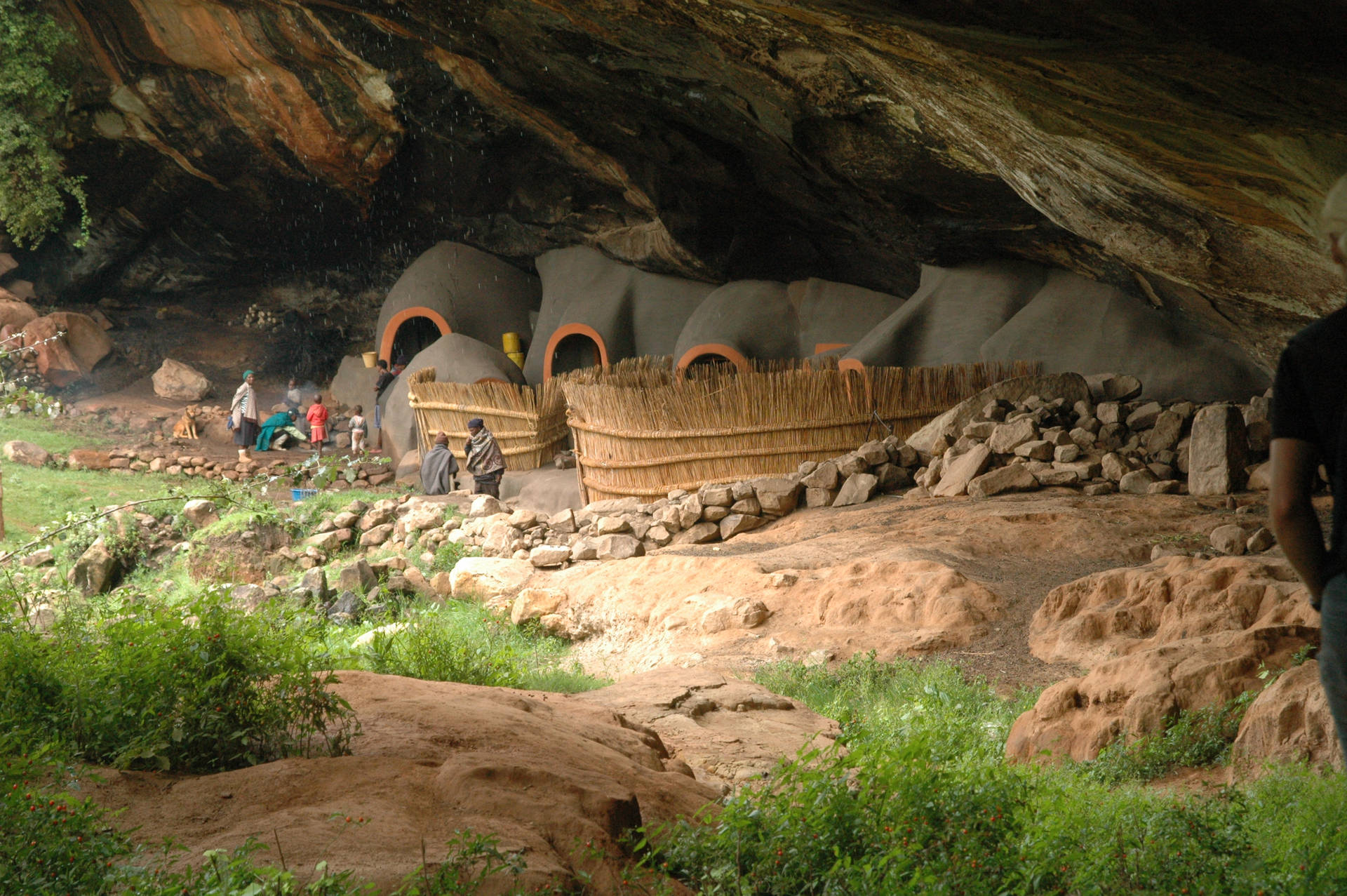 Caption: Majestic View Of Kome Caves In Lesotho