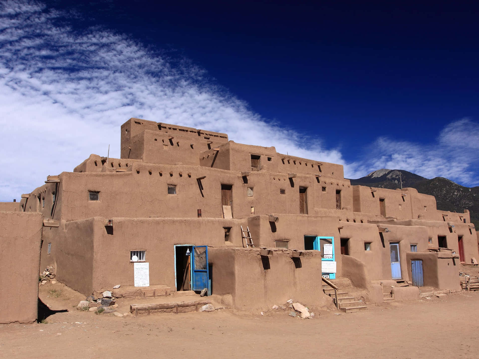 Caption: Majestic View Of Taos Pueblo