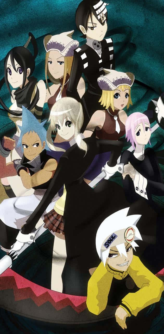 Caption: Maka Albarn Showcasing Her Battle-ready Stance A Unique Icon For Soul Eater Lovers Background