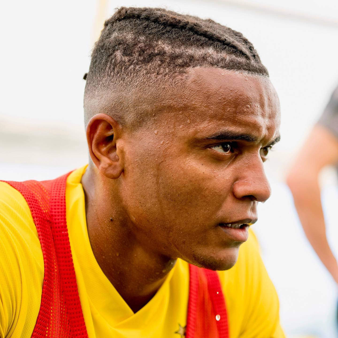 Caption: Manuel Akanji In Action Background