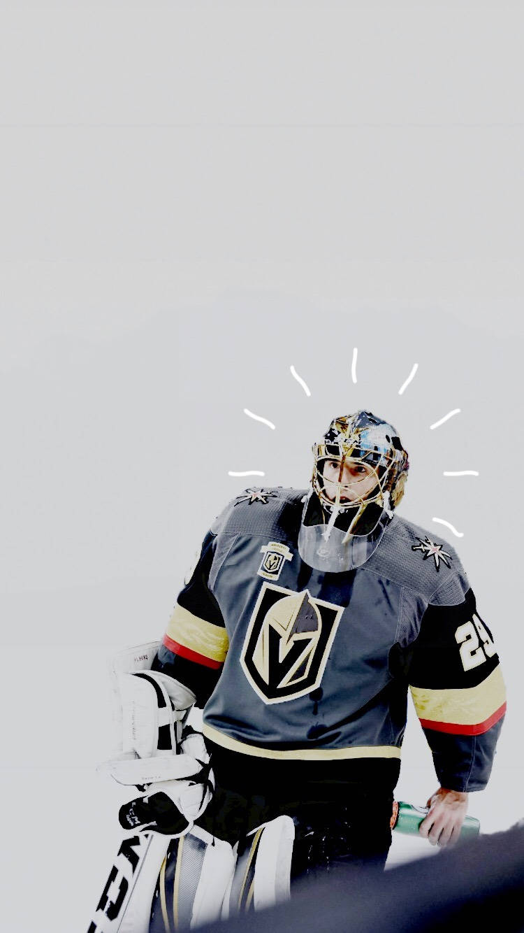 Caption: Marc-andre Fleury In Action For Vegas Golden Knights Background