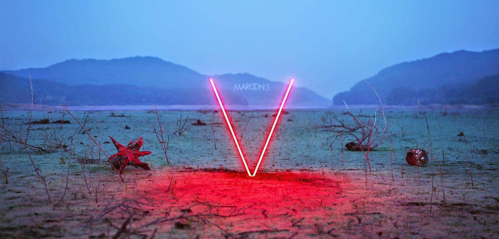 Caption: Maroon 5 V Album Cover Artwork Background