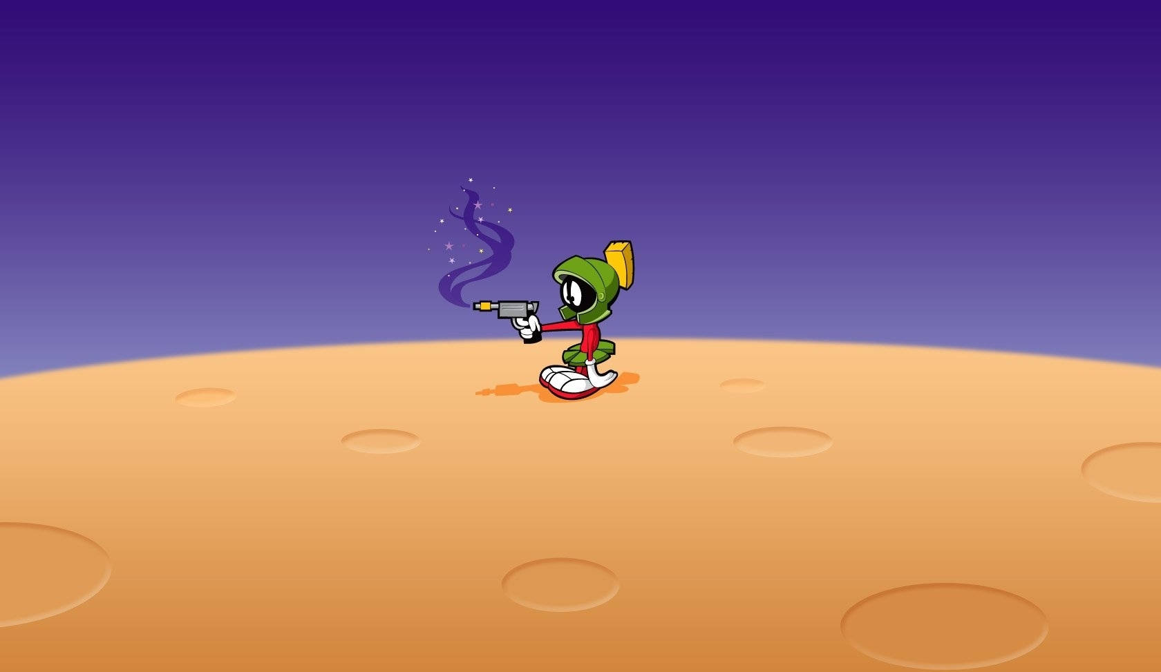 Caption: Marvin The Martian In All His Glory Background