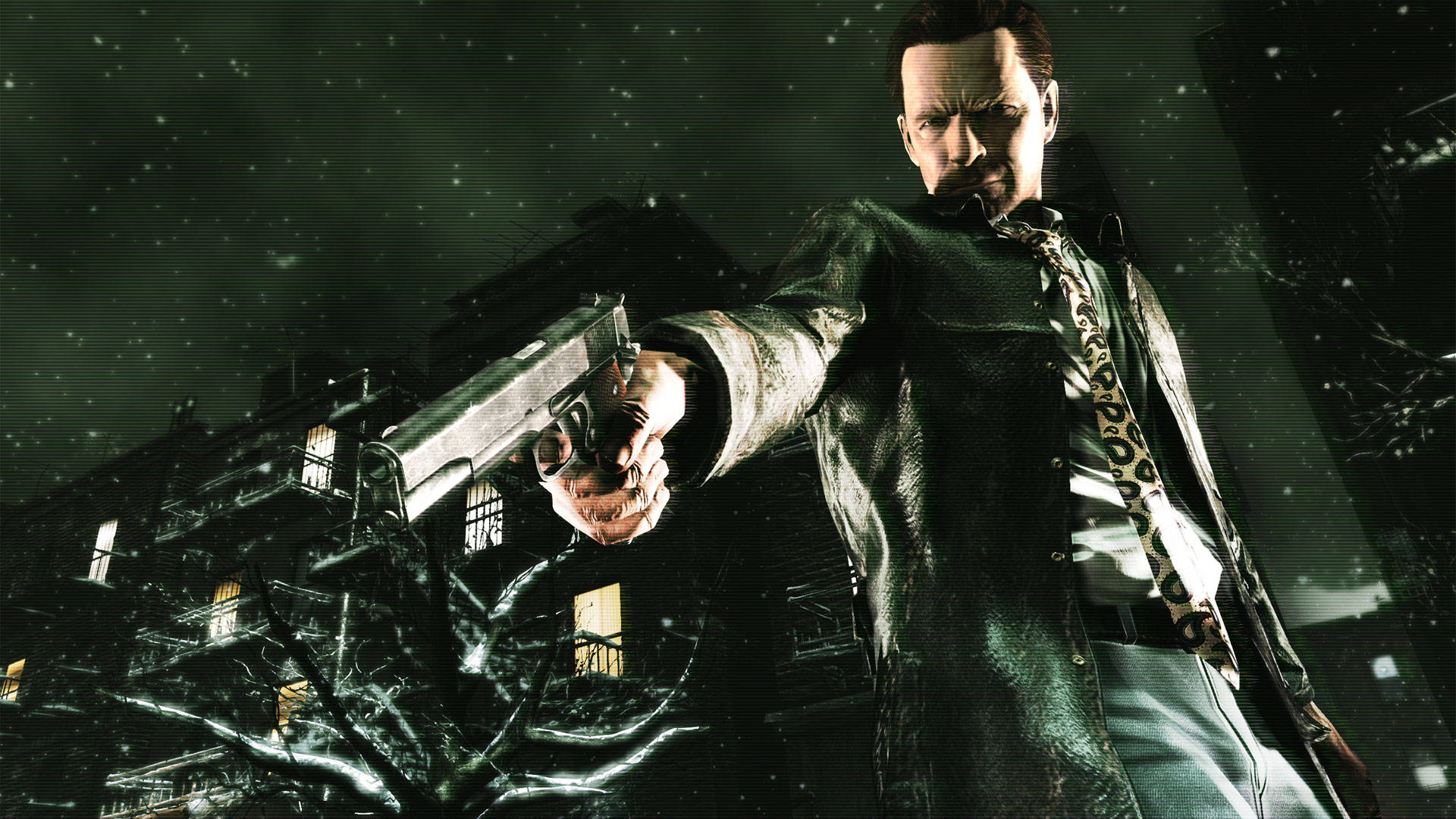 Caption: Max Payne - A Furious Shooter In Action. Background