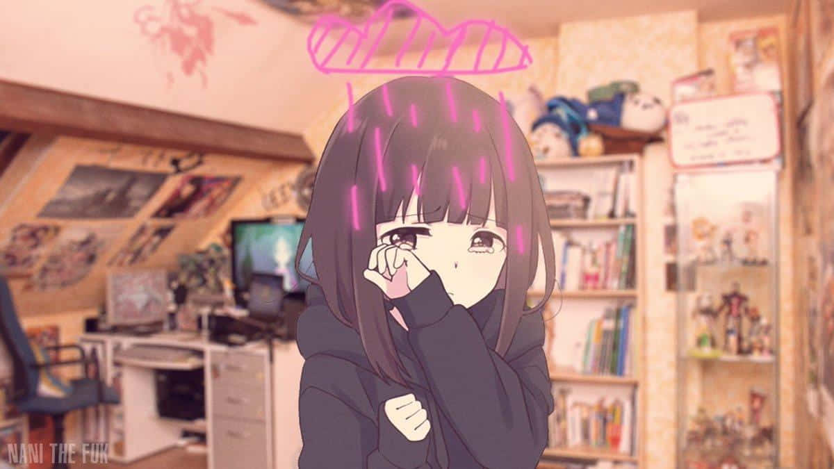 Caption: Menhera Chan - The Cute And Dark Mascot Background