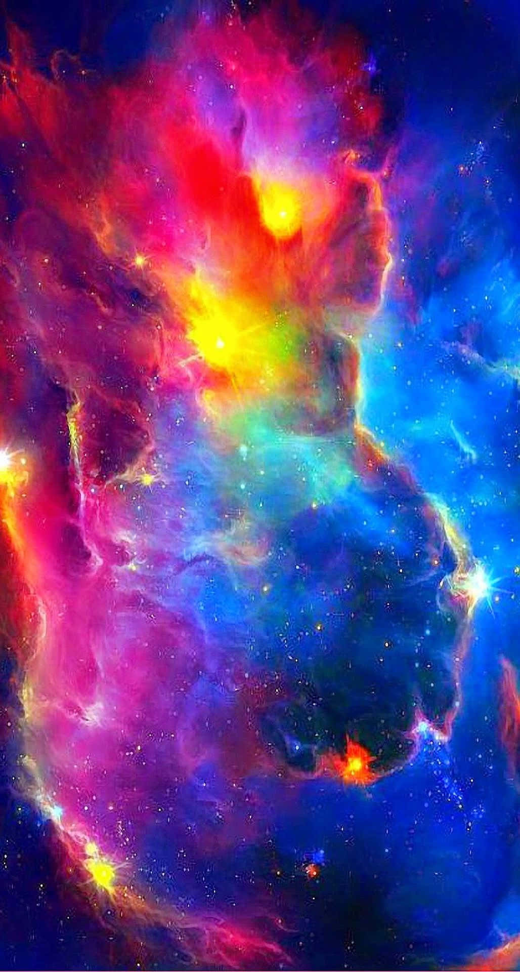 Caption: Mesmerizing Colorful Space Background