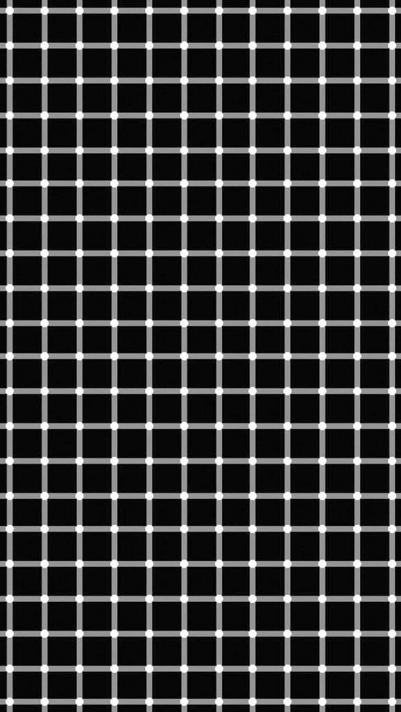 Caption: Mesmerizing Optical Illusion Of Black And White Squares Background