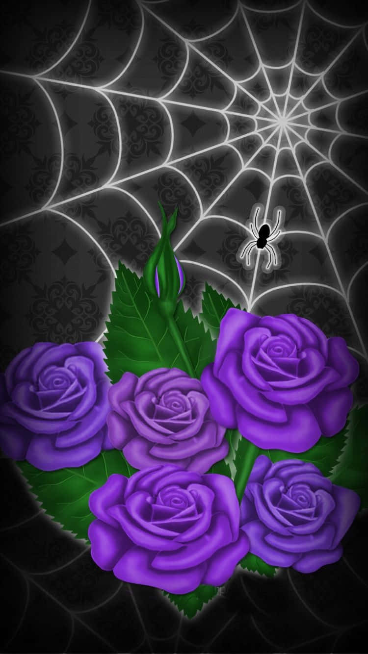 Caption: Mesmerizing Purple Gothic Aesthetic Background