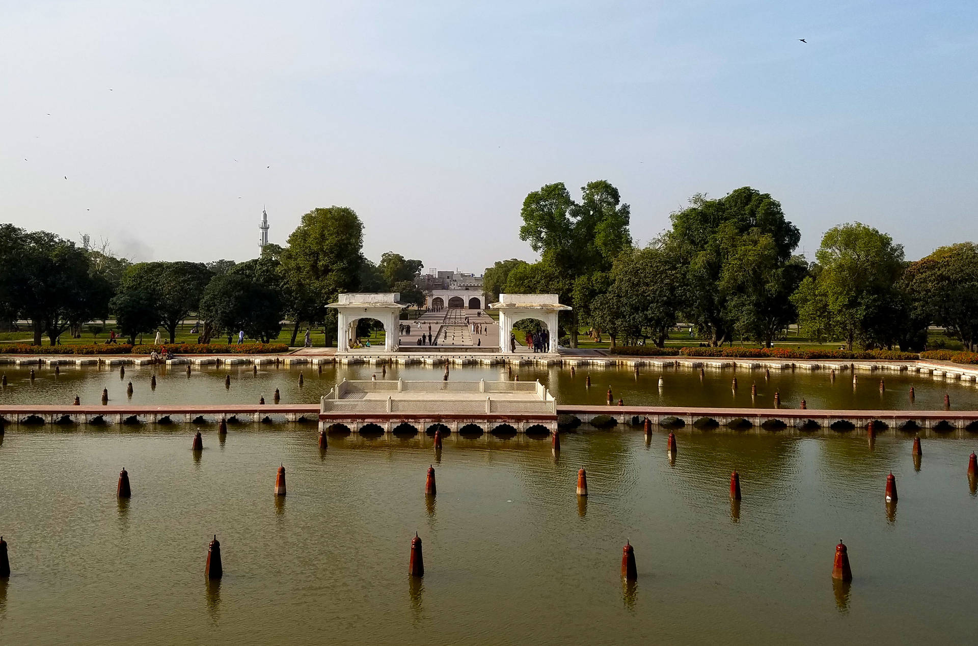 Caption: Mesmerizing View Of Shalimar Garden In Lahore