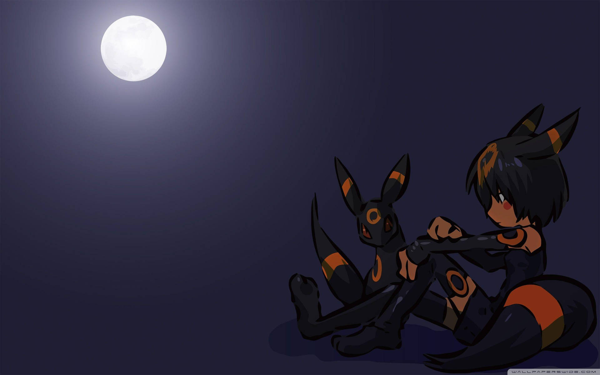 Caption: Mighty Umbreon Under The Moonlight