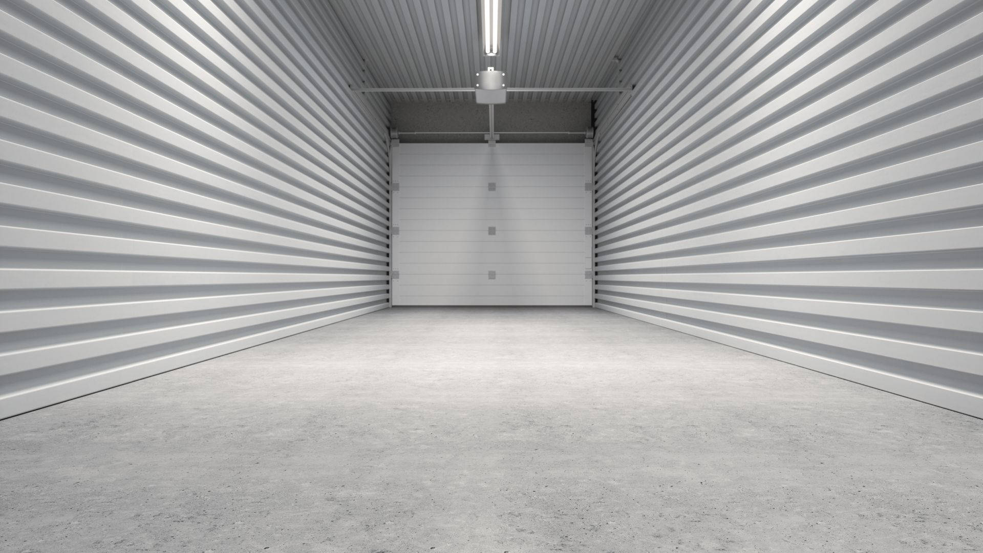 Caption: Minimalist White Aesthetic Garage Door Background