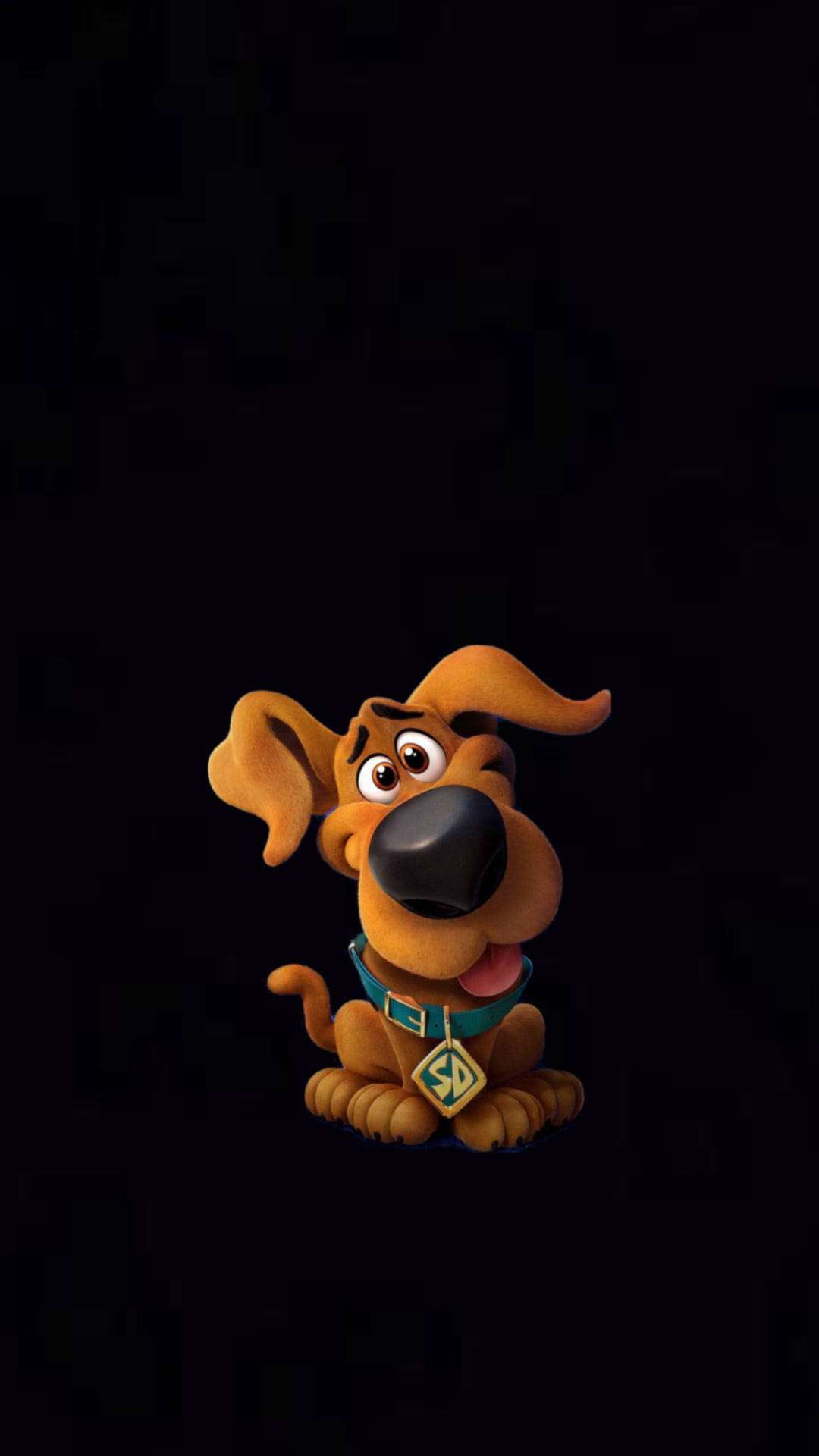 Caption: Mysterious And Dashing Scooby-doo On 2k Amoled Background