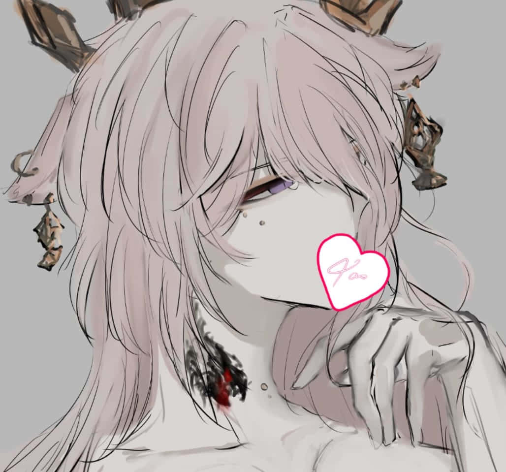 Caption: Mysterious Charm - Yae Miko Portrait Background