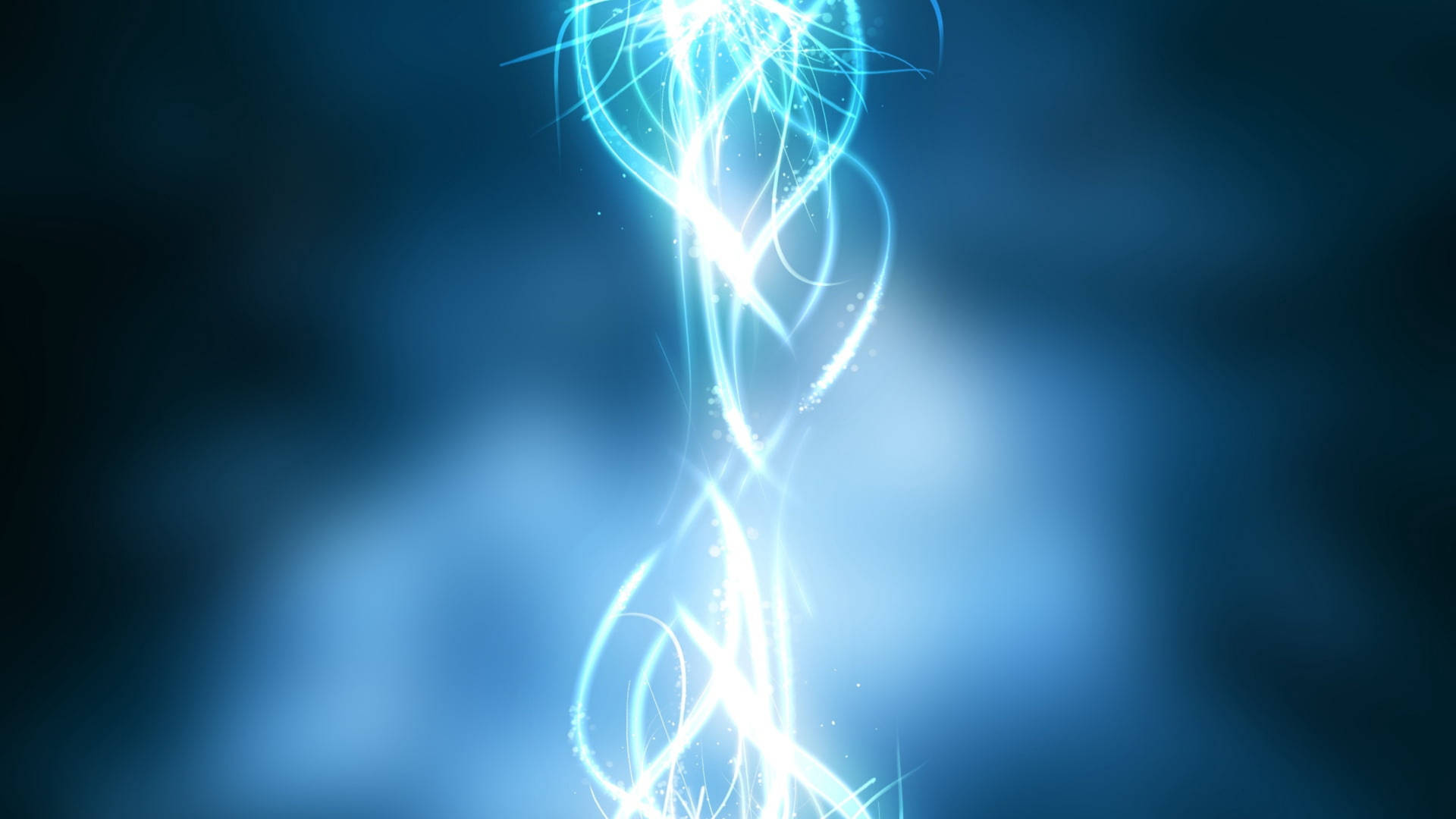 Caption: Mystical Blue Flames Dancing In The Dark Background