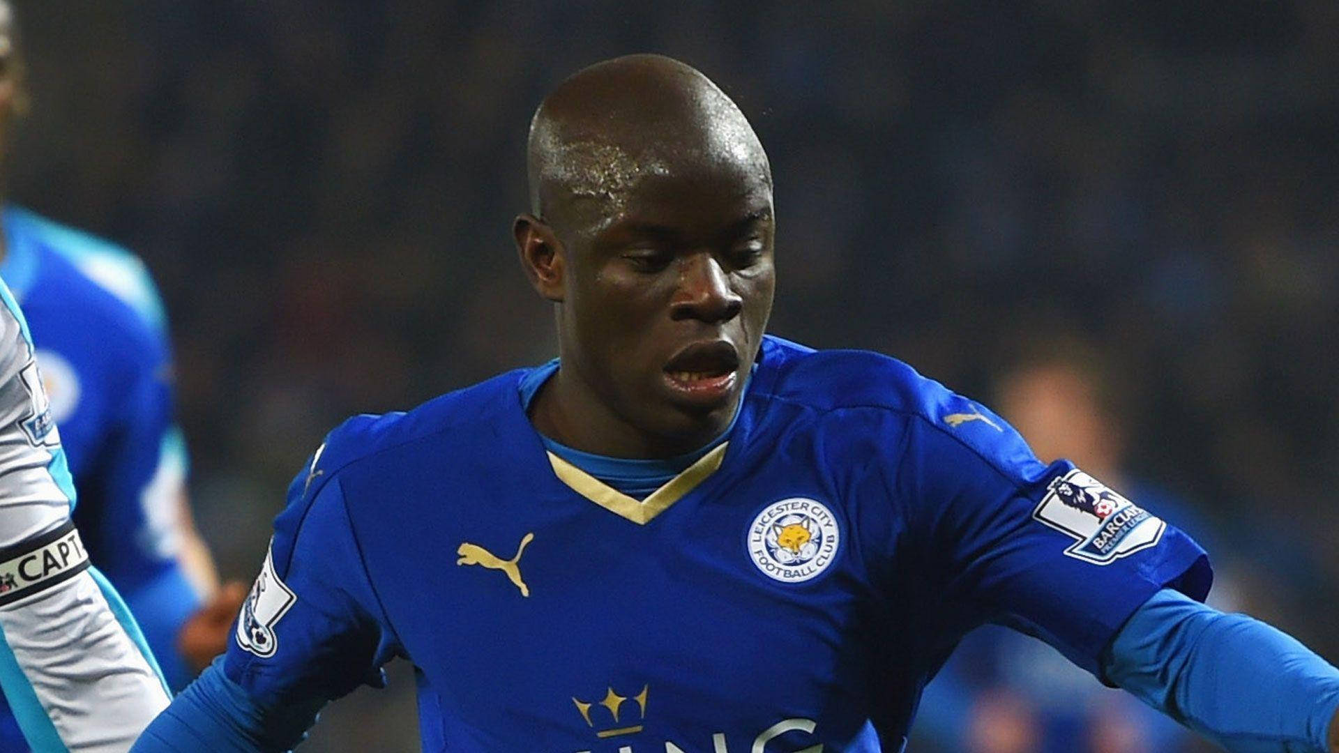 Caption: N'golo Kante, Leicester City's Midfield Mastermind.