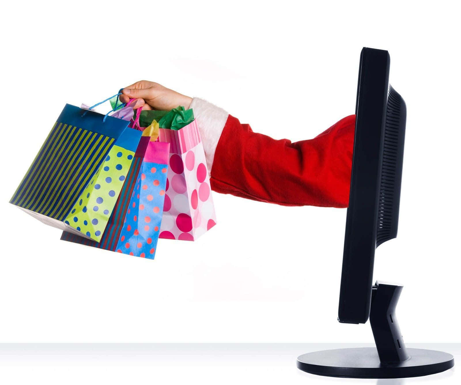 Caption: Navigating E-commerce Shopping Experience Background